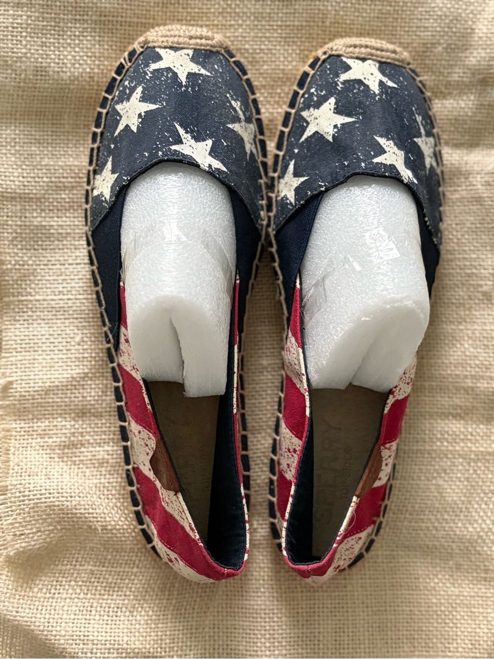 Sperry Americana Star & Stripe Espadrilles in Navy, White & Red